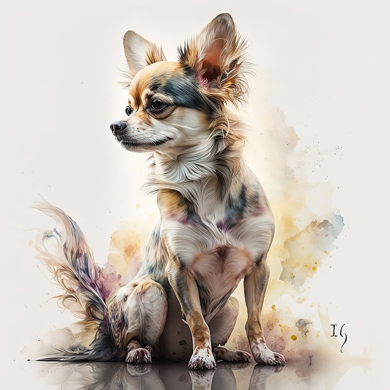 Chihuahua Realistic Painting - Pet Portrait