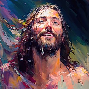 Smiling Jesus Paintings