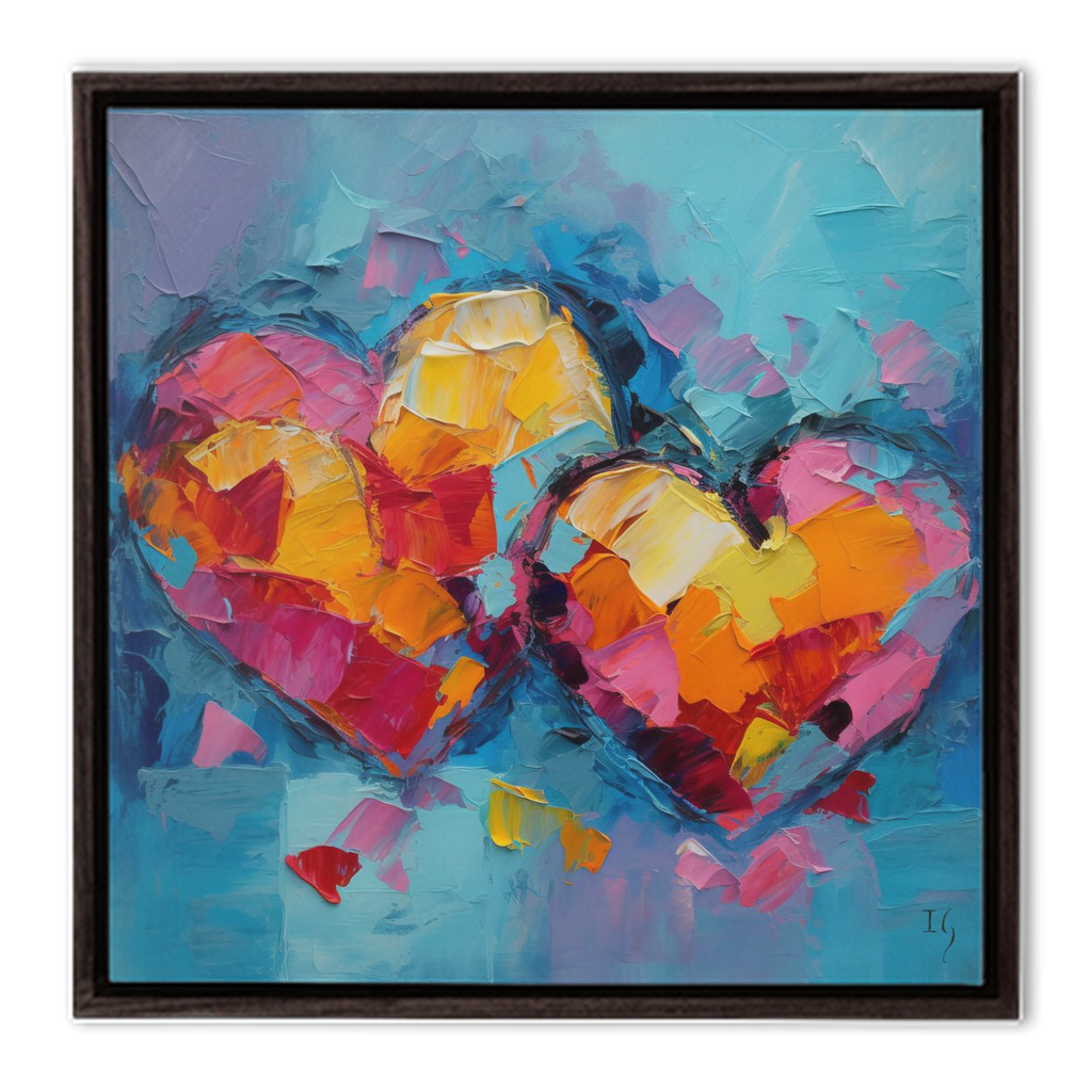 Colors of Connection - Heart Paintings