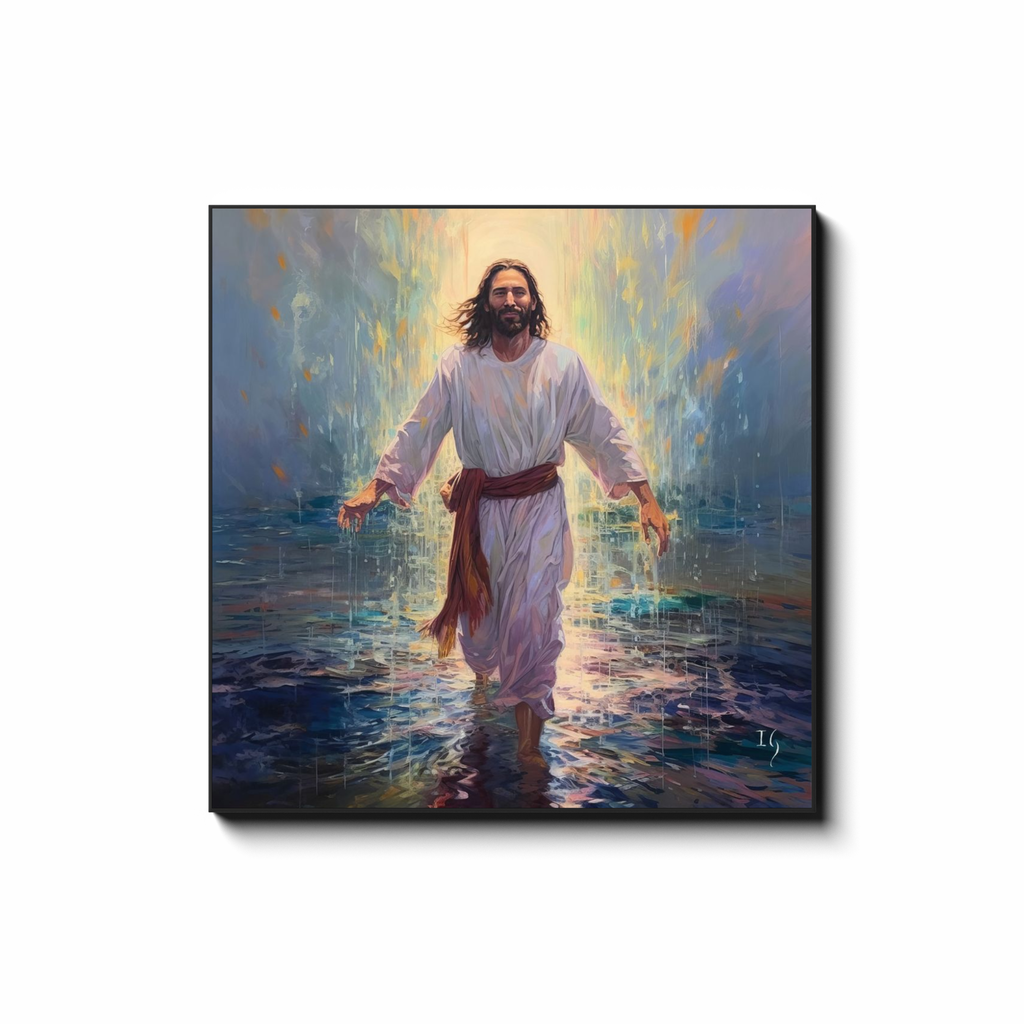 Jesus, a Serene Revelation - Smiling Jesus Paintings