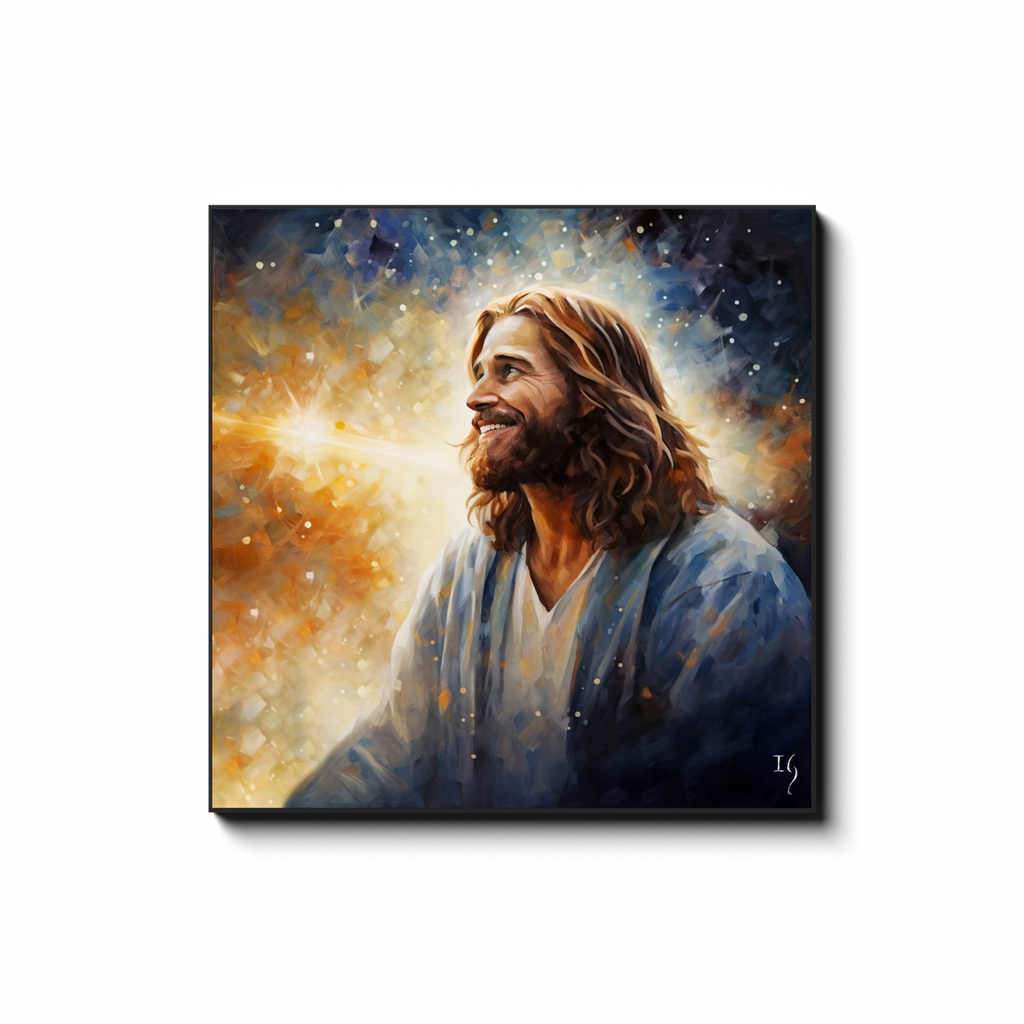Jesus - Radiance of Divine Revelation - Smiling Jesus Paintings