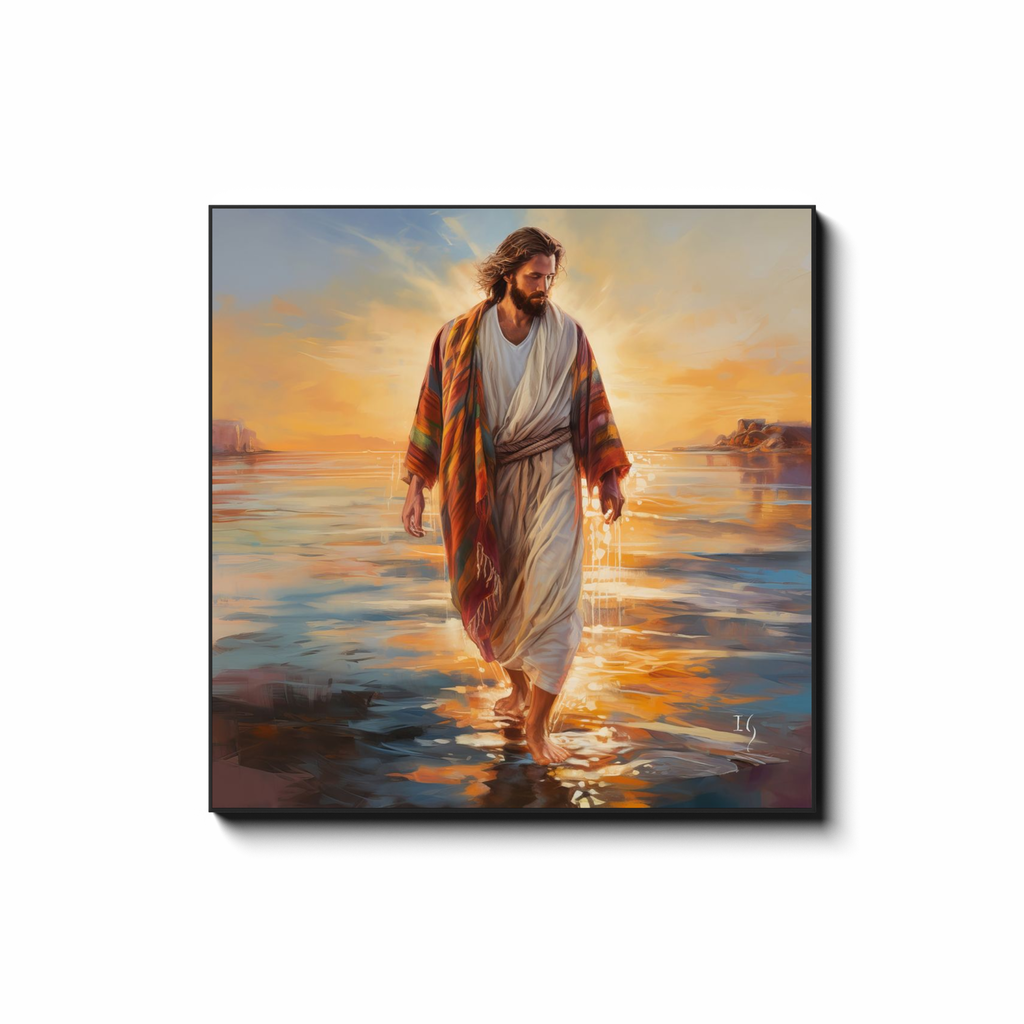 Jesus' Serenity - Smiling Jesus Paintings