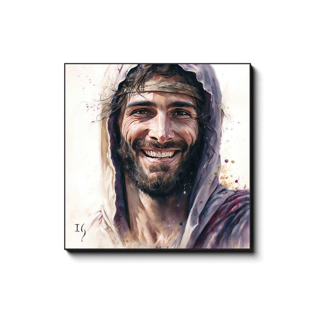 Jesus- Smiling Salvation - Smiling Jesus Paintings