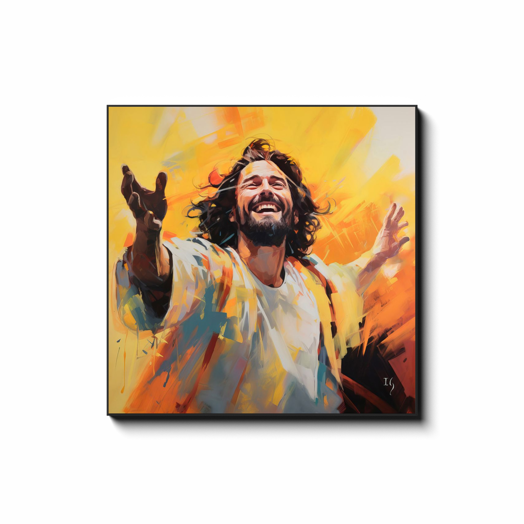 Jesus; The Light of the World - Smiling Jesus Paintings