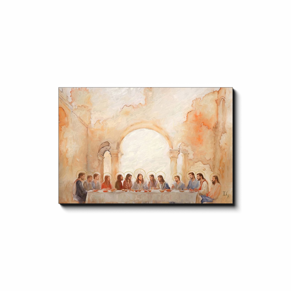 Last Supper Landscape - Celestial Light - Smiling Jesus Paintings