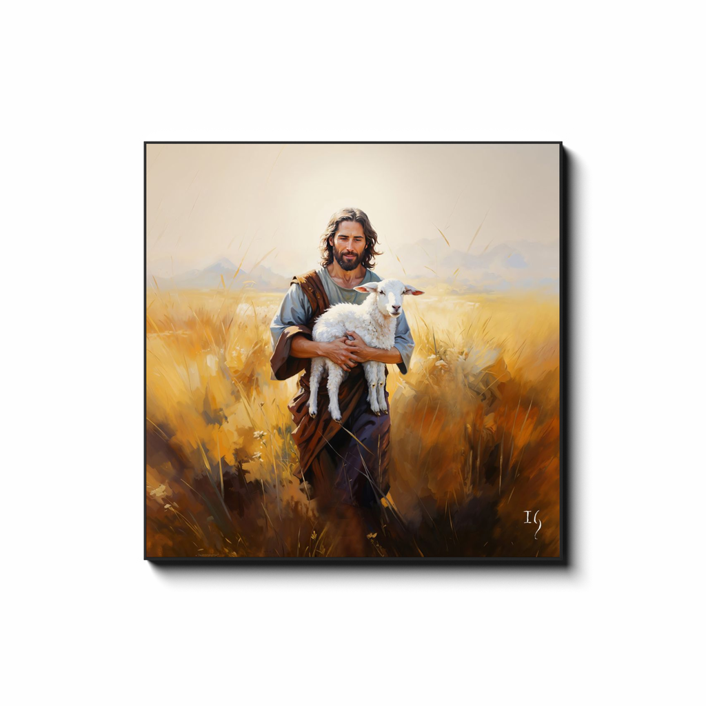 Pastoral Solace - Smiling Jesus Paintings