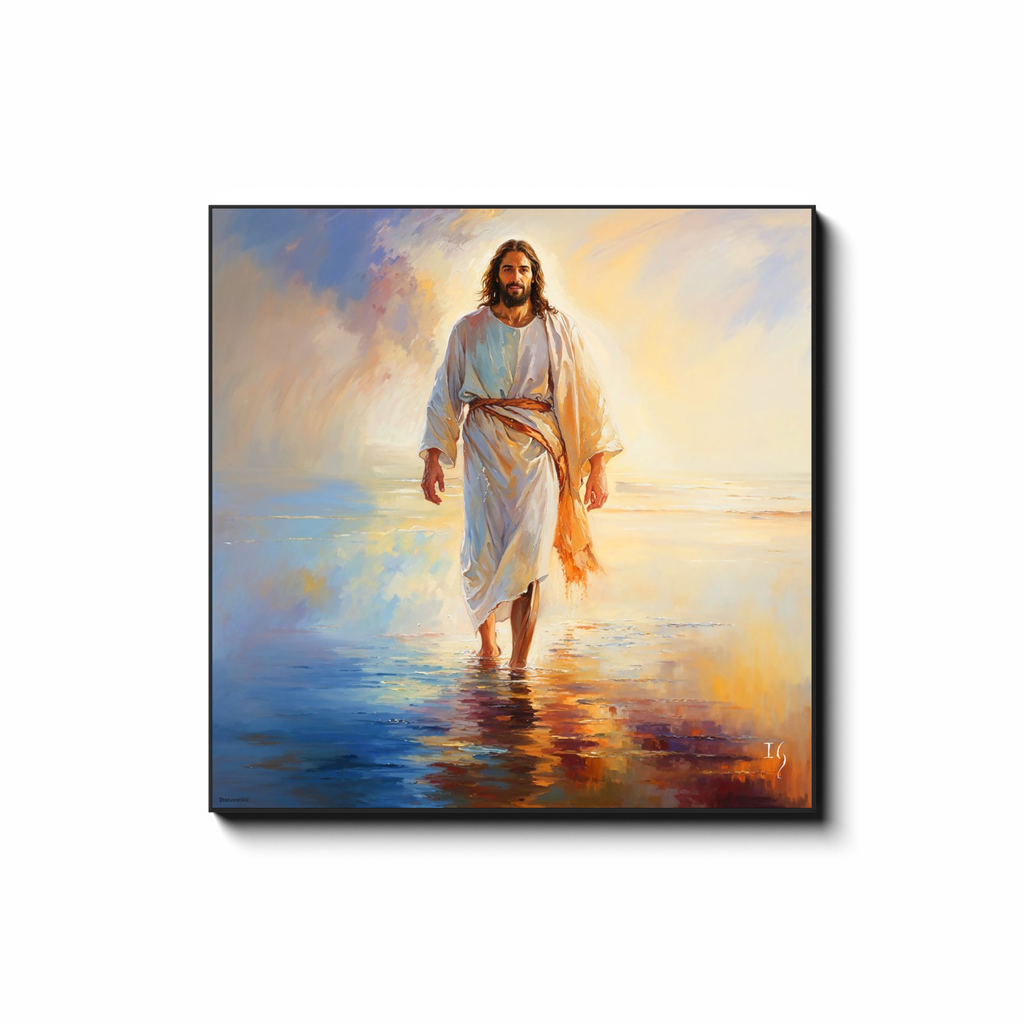 Reflections of Grace - Smiling Jesus Paintings