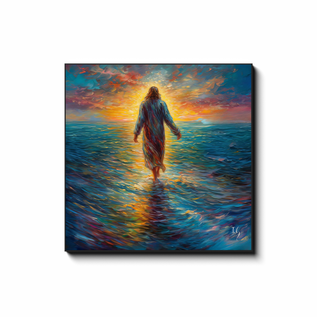 Serene Savior Jesus - Smiling Jesus Paintings