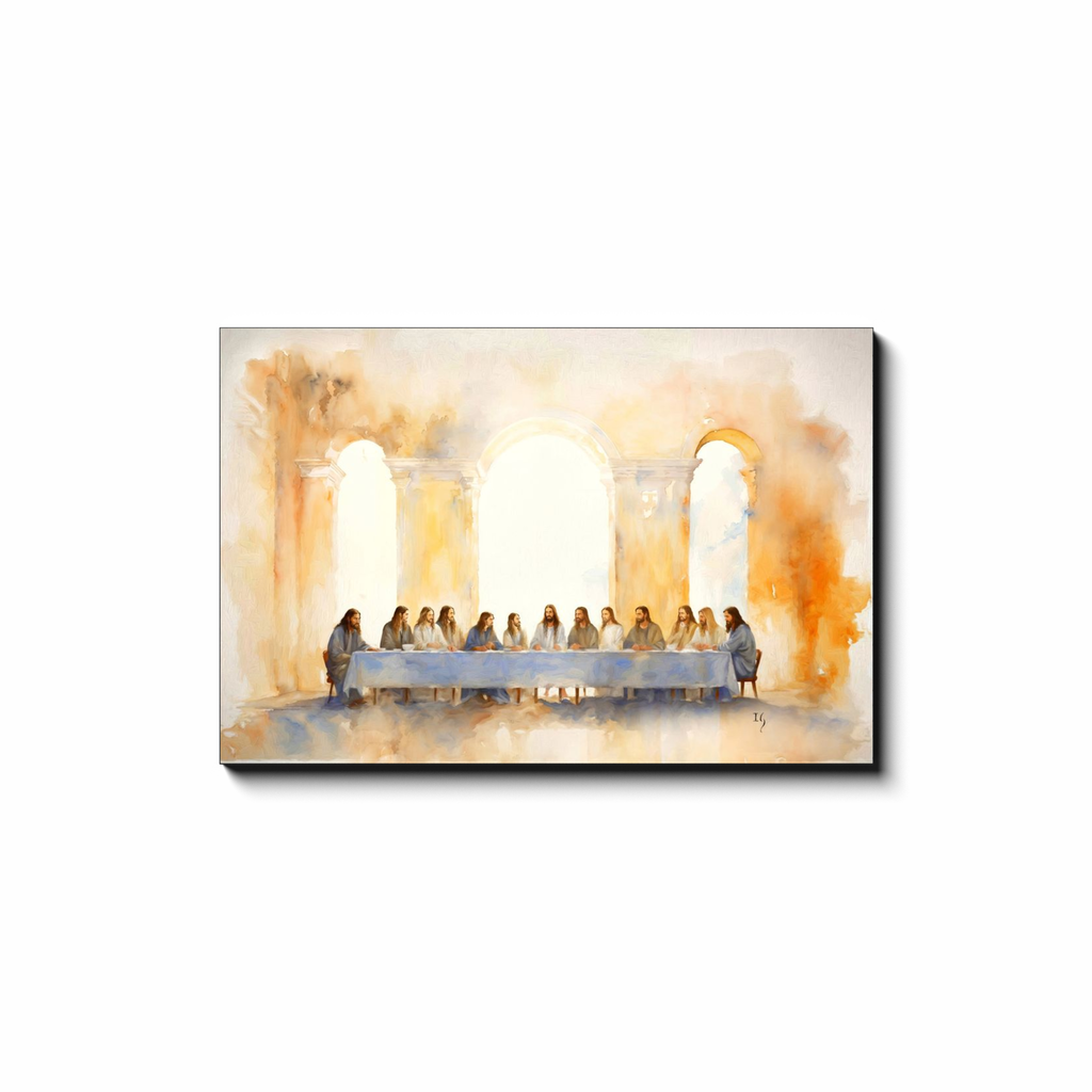 The Last Supper: Divine Gathering - Smiling Jesus Paintings