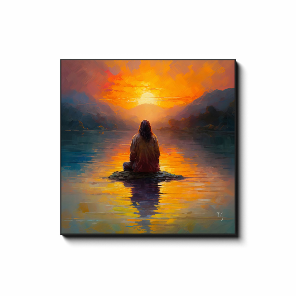 The Source of Peace and Serenity - Smiling Jesus Paintings