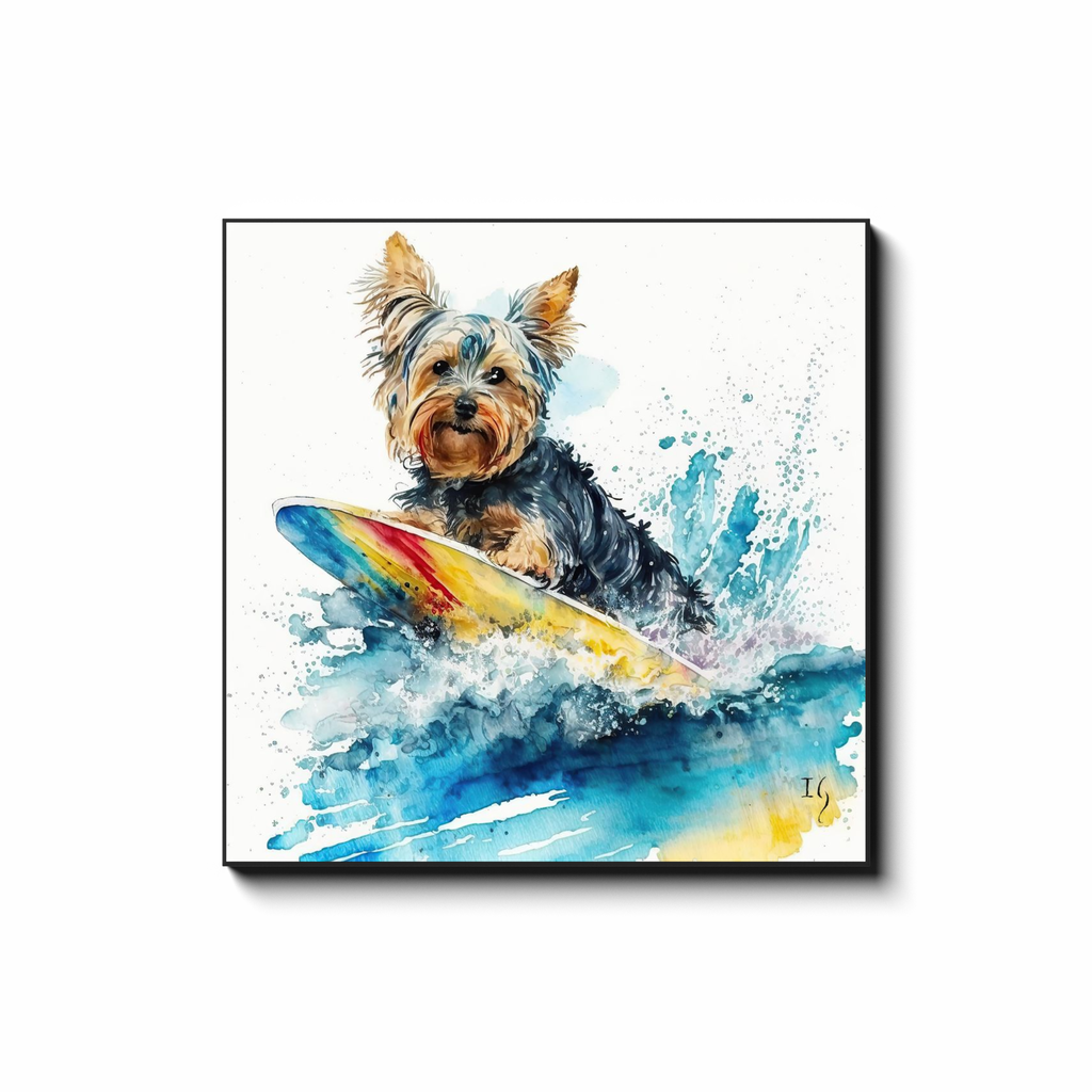 Surfs Up, Terrier Style! - Pet Paradise Dog Art
