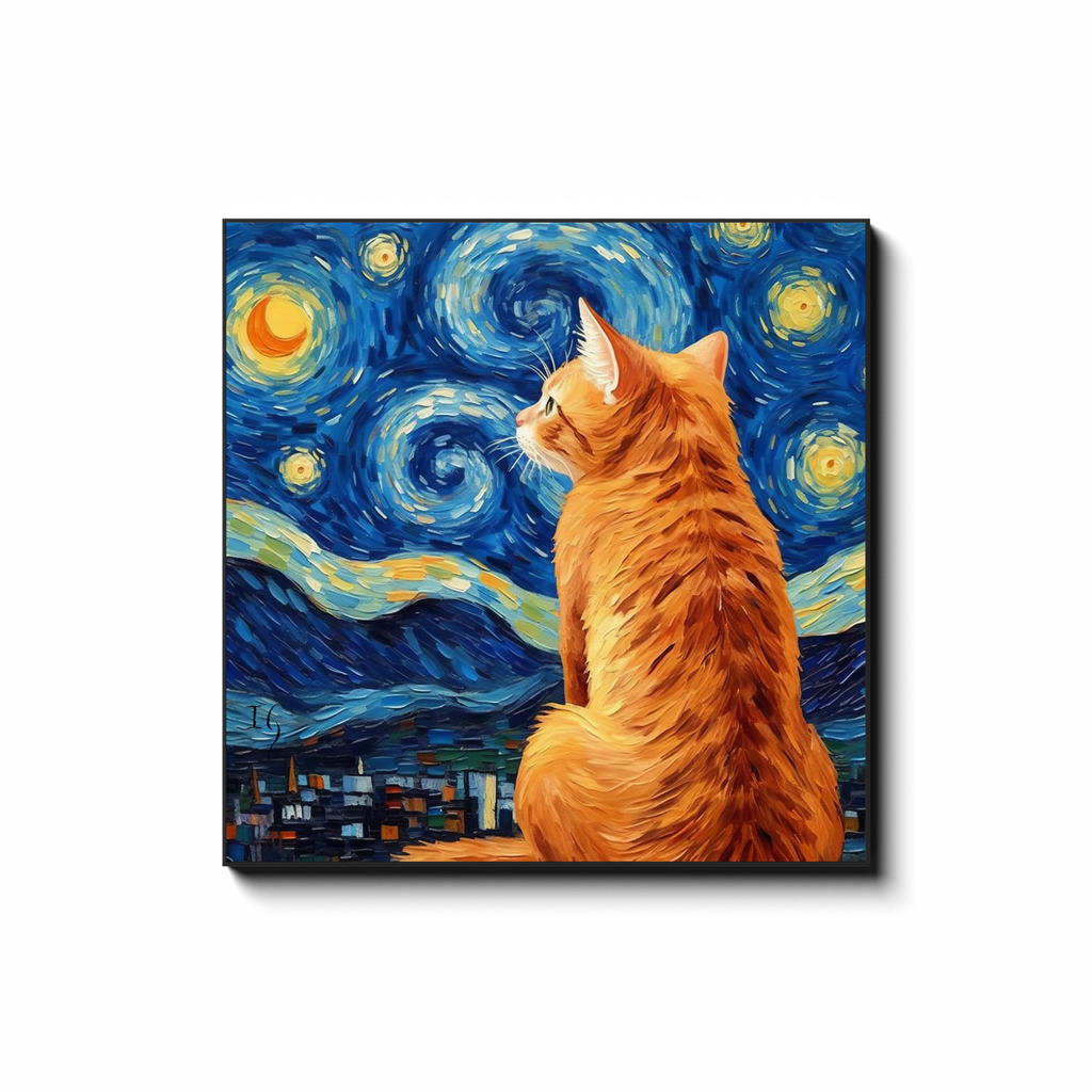 Under Starry Night - Pet Paradise Dog Art