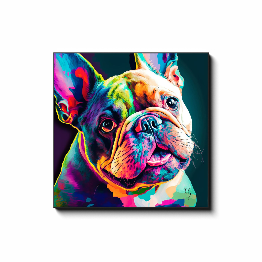 Vivid Bulldog Stare - Pet Paradise Dog Art